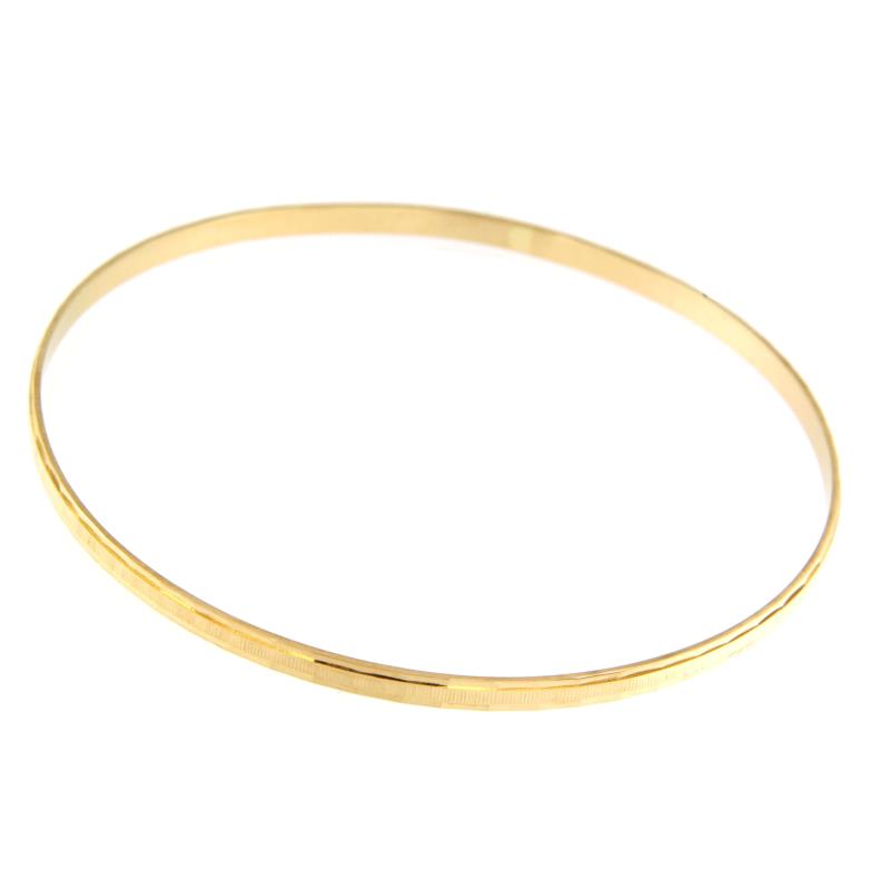 BRACCIALE ORO GIALLO 750/1000 SCHIAVA LAVORATO - 