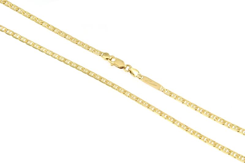 CATENA ORO GIALLO 750/1000 MAGLIA GRUMETTA CON TRAVERSINO - CM.50 - 