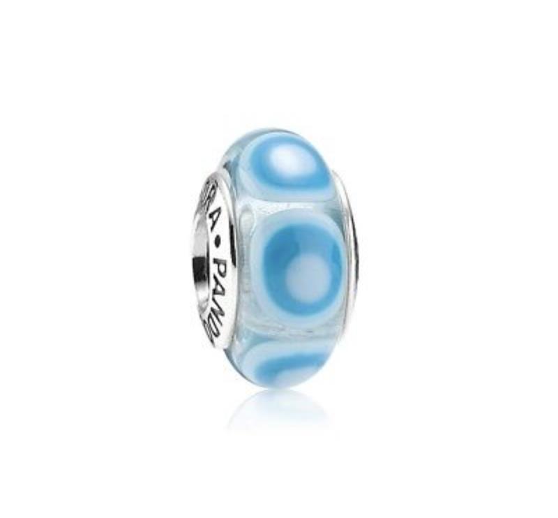 PANDORA - CHARM - ARGENTO 925/1000 - MOD. VETRO MURANO - PANDORA