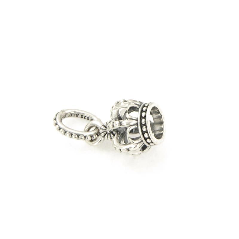 PANDORA - CHARM - ARGENTO 925/1000 - MOD. CORONA PENDENTE - PANDORA