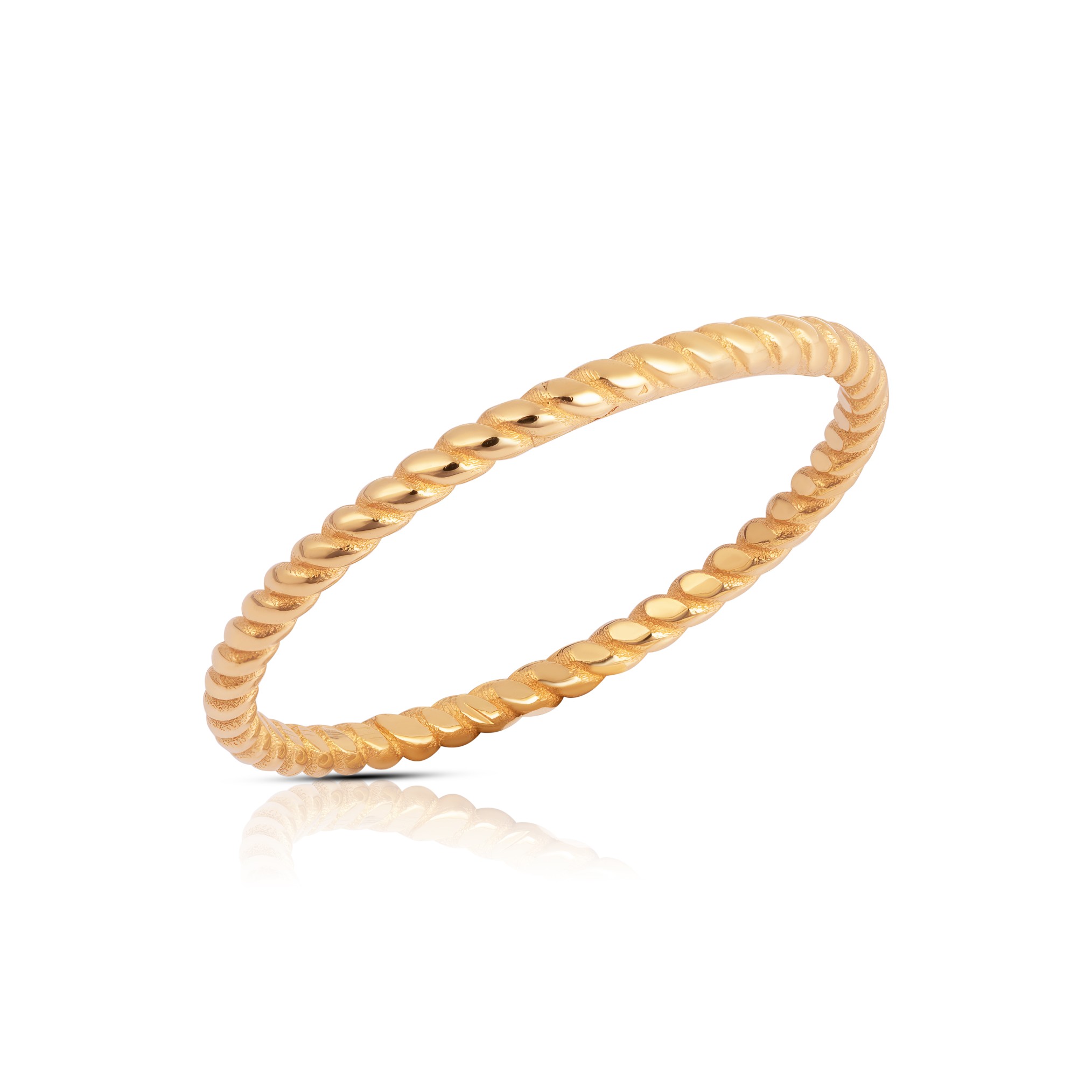 POETICA - ANELLO ORO GIALLO 750/1000 FILO RITORTO - MIS. 14 - LAURENZA GIOIELLI