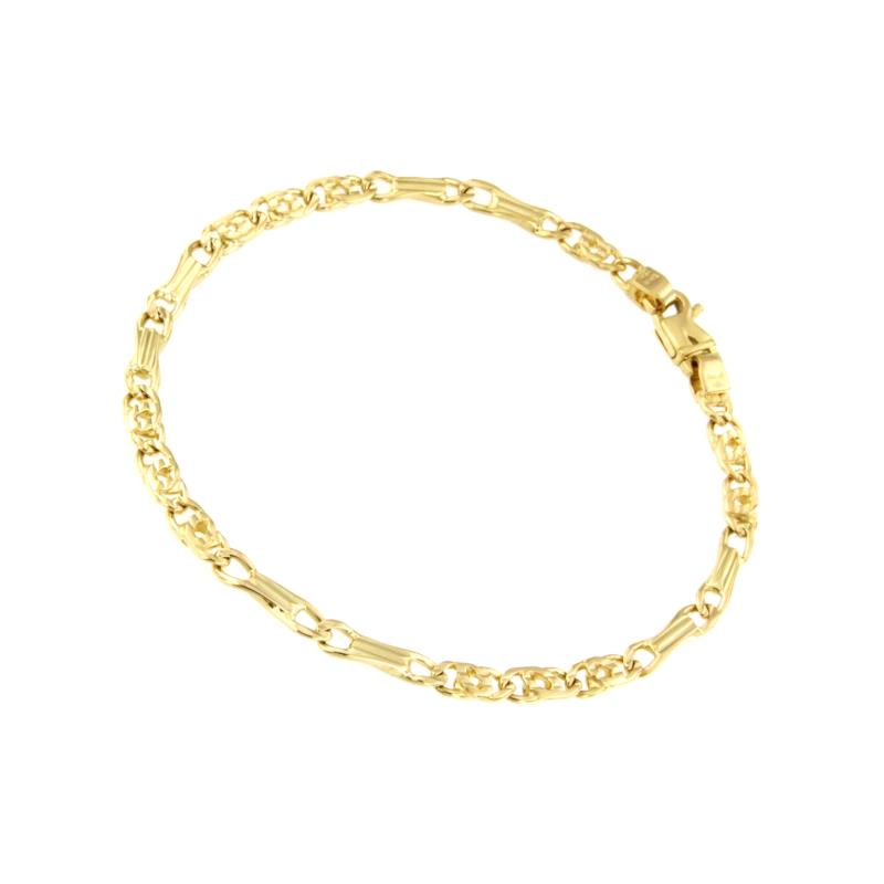 BRACCIALE ORO GIALLO 750/1000 MAGLIA 3+2 - CM. 20 - 