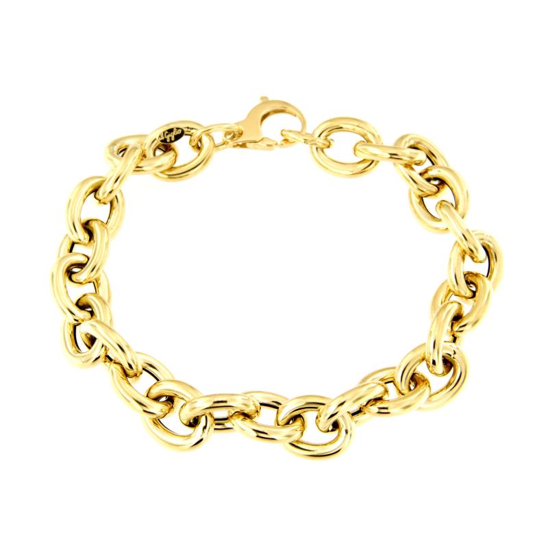 BRACCIALE ORO GIALLO 750/1000 MAGLIA ROLÒ - CM 20.5 - 