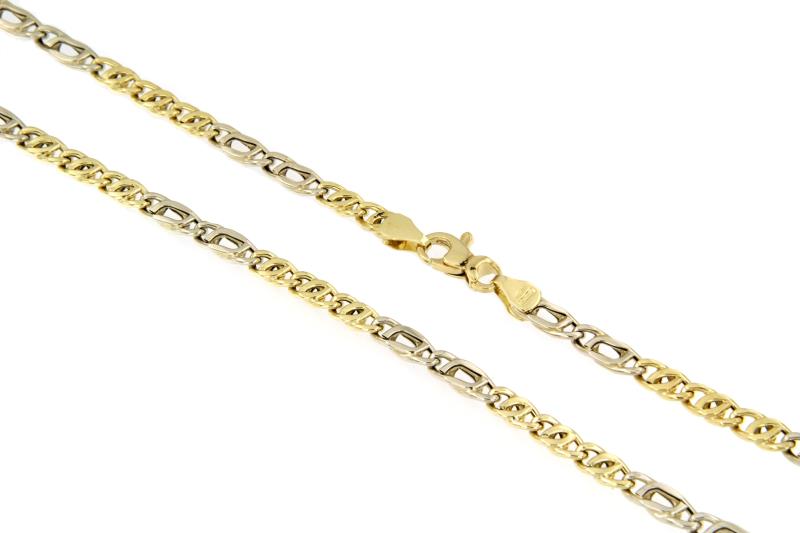 CATENA DUE ORI 750/1000 MAGLIA 3+2 - CM. 50 - 