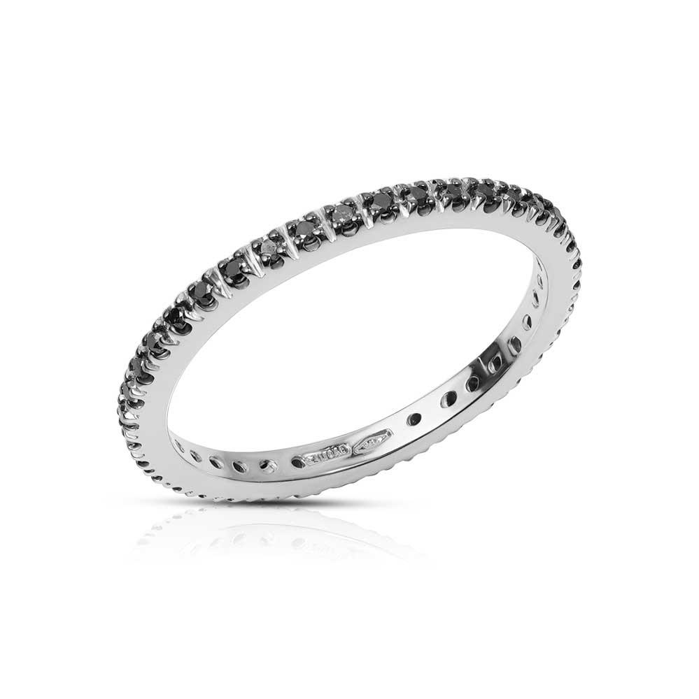 IRIDE - ETERNELLE ORO BIANCO 750/1000 CON DIAMANTI BLACK MIS. 12 - LAURENZA GIOIELLI