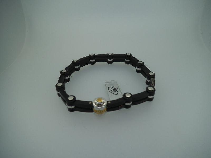 BRACCIALE BARAK&Agrave; CAUCI&Ugrave; E ORO BIANCO 750/1000 BR, 21079 - 