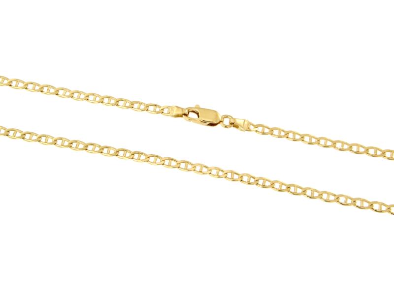 CATENA ORO GIALLO 750/1000 MAGLIA GRUMETTA CON TRAVERSINO - CM 60 - 