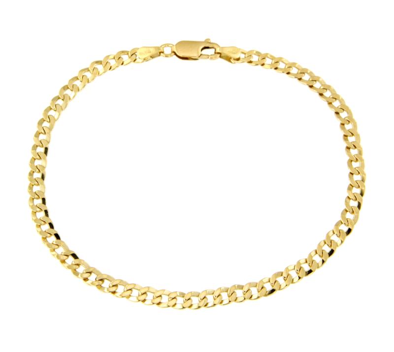 BRACCIALE ORO GIALLO 750/1000 MAGLIA GRUMETTA - CM 21 - 