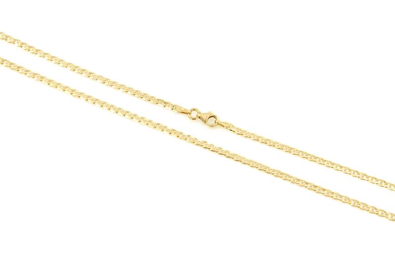 CATENA ORO GIALLO 750/1000 MAGLIA GRUMETTA CON TRAVERSINO - CM 50 - 