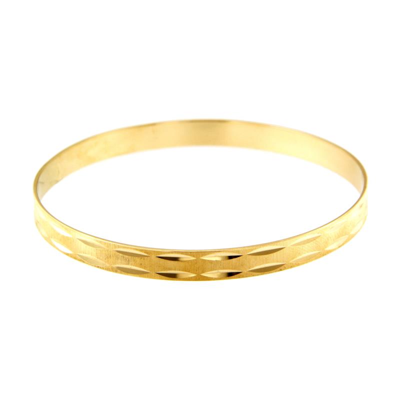 BRACCIALE ORO GIALLO 750/1000 SCHIAVA LAVORATO - 