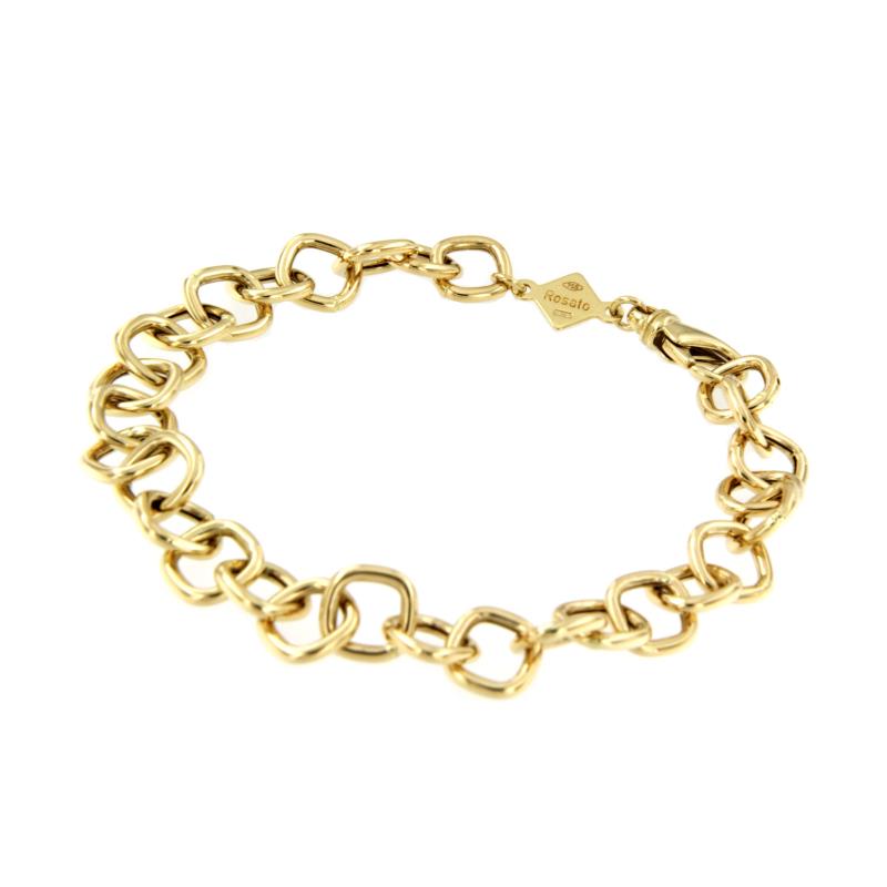 ROSATO - BRACCIALE ORO GIALLO 750/1000 - CM. 20.5 - ROSATO