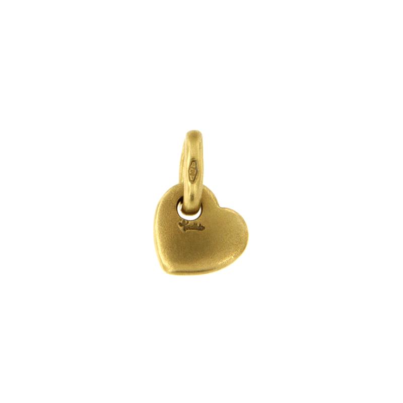 POMELLATO - CIONDOLO - ORO GIALLO 750/1000 - CUORE SATINATO - 