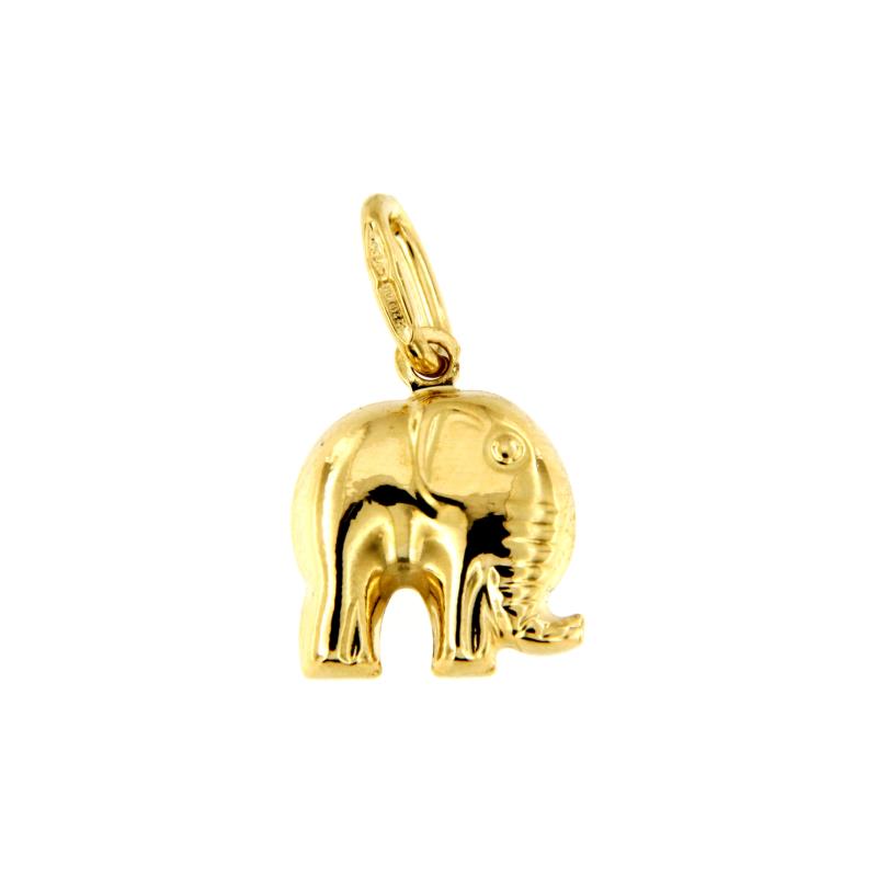 CIONDOLO ORO GIALLO 750/1000 ELEFANTE  - 