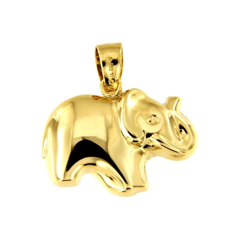 CIONDOLO ORO GIALLO 750/1000 ELEFANTE - 