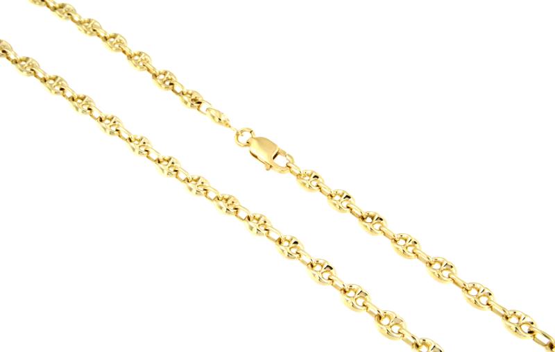 CATENA ORO GIALLO 750/1000 MAGLIA MARINA - CM. 83 - 