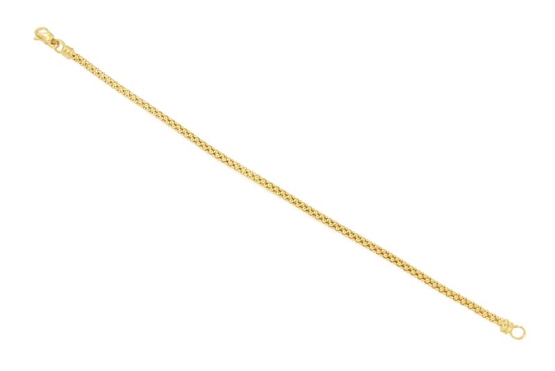 BRACCIALE ORO GIALLO 750/1000 MNAGLIA TUBOLARE - CM. 18 - 