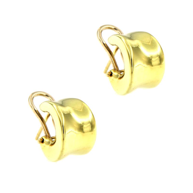 COPPIA ORECCHINI ORO GIALLO 750/1000 TIPO CERCHIETTI A CLIP - 
