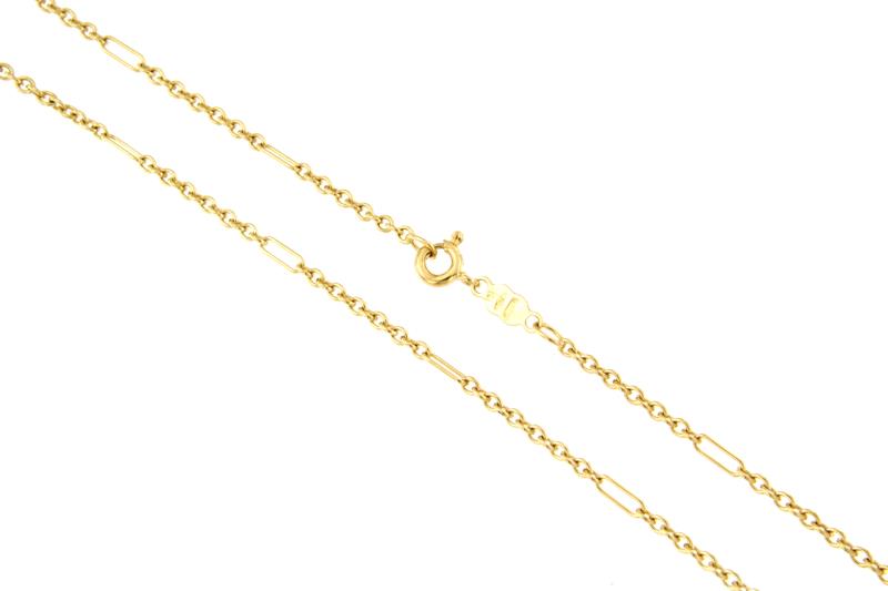 CATENINA ORO GIALLO 750/1000 - MAGLIA 6+1 CM. 41 - 