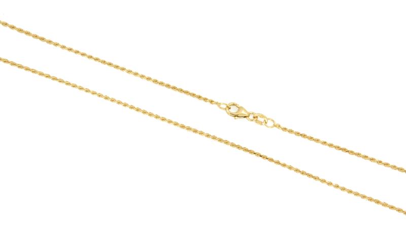 CATENINA ORO GIALLO 750/1000 MAGLIA TRECCIA - CM. 45  - 