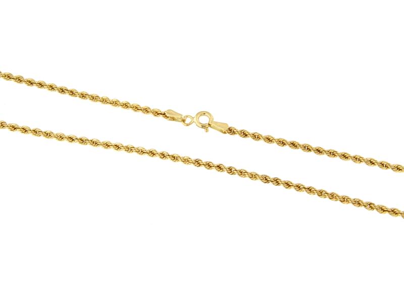 CATENINA ORO GIALLO 750/1000 MAGLIA TRECCIA - CM 44.5 - 