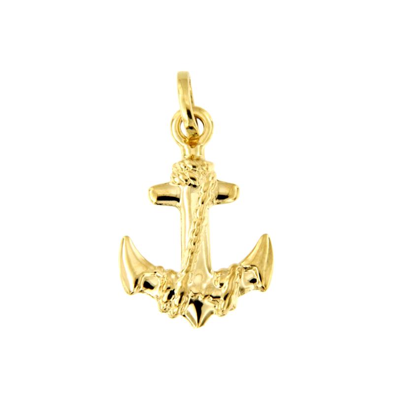 CIONDOLO ORO GIALLO 750/1000 ANCORA - 