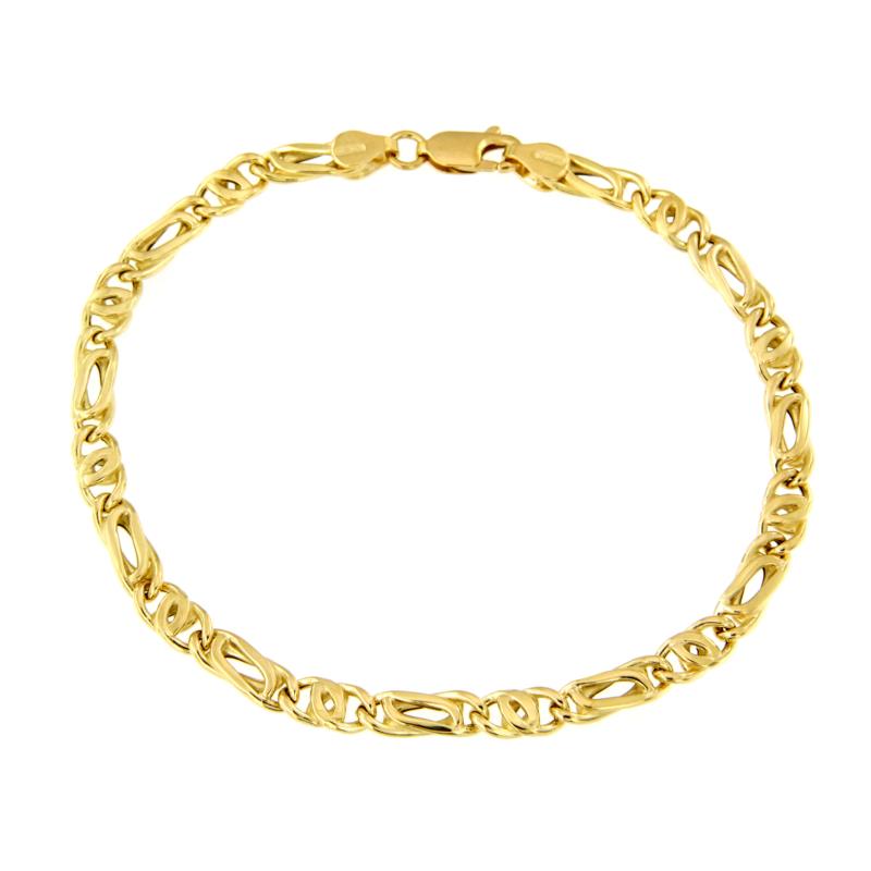 BRACCIALE ORO GIALLO 750/1000 MAGLIA 1+1 - CM 19.5 - 