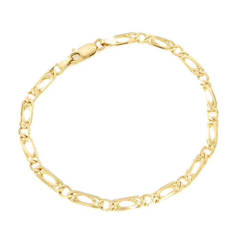 BRACCIALE ORO GIALLO 750/1000 MAGLIA 1+1 - CM. 20.5 - 