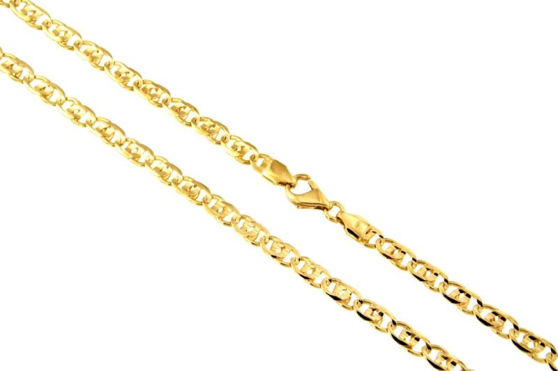 CATENA ORO GIALLO 750/1000 MAGLIA GRUMETTA DOPPIA - CM. 60 - 