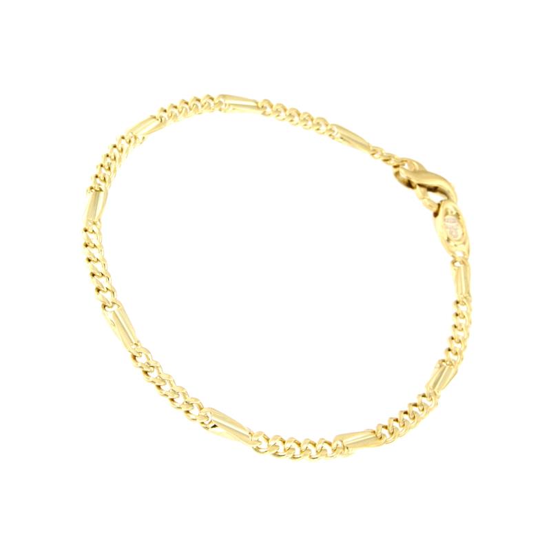 BRACCIALE ORO GIALLO 750/1000 MAGLIA 5+1 - CM. 21 - 