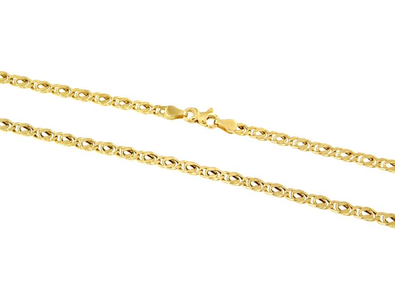 CATENA ORO GIALLO 750/1000 MAGLIA GRUMETTA DOPPIA - CM 50 - 