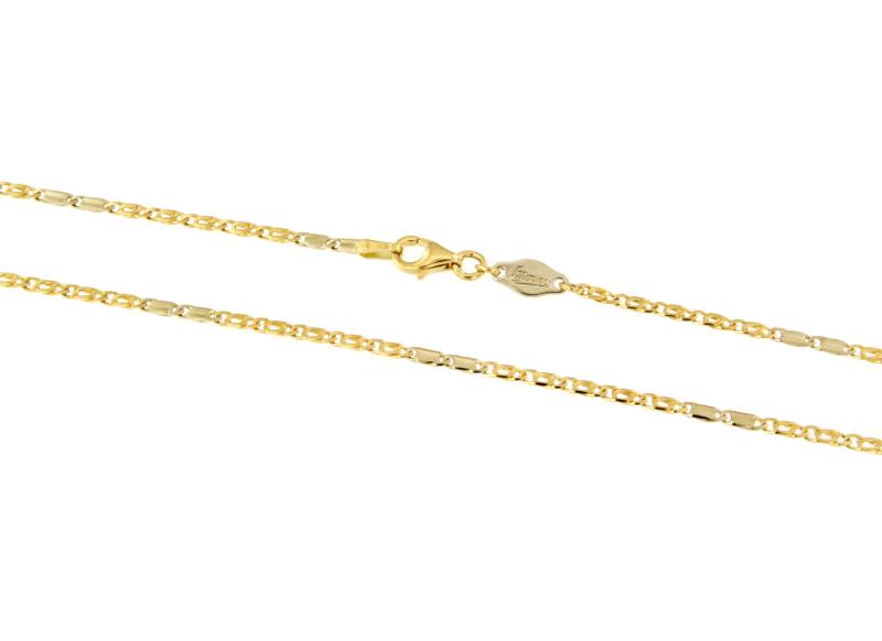 CATENA DUE ORI 750/1000 MAGLIA 5+2 - CM 51 - 