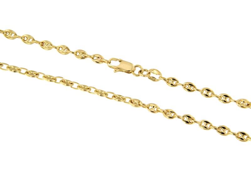 CATENA ORO GIALLO 750/1000 MAGLIA MARINA - CM. 50 - 