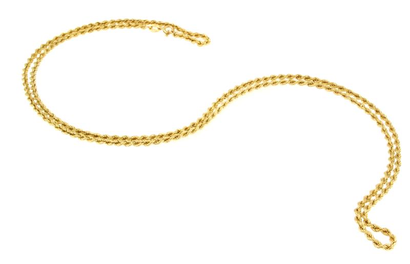 COLLANA ORO GIALLO 750/1000 MAGLIA TRECCIA - CM..80 - 