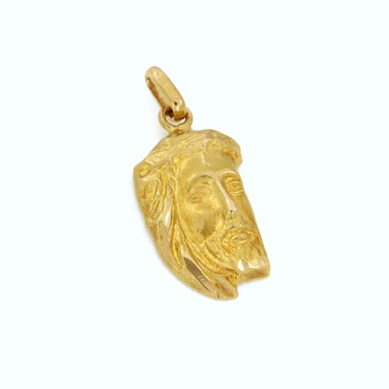 CIONDOLO ORO GIALLO 750/1000 VOLTO DI CRISTO - 