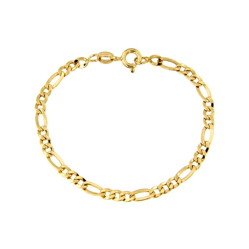 BRACCIALE ORO GIALLO 750/1000 MAGLIA 3+1 - CM 14.5 - 