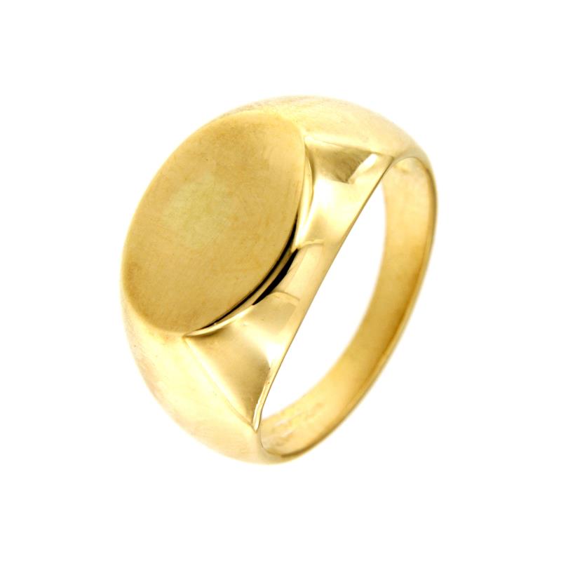 ANELLO ORO GIALLO 750/1000 TIPO CHEVALIER - MIS. 21 - 