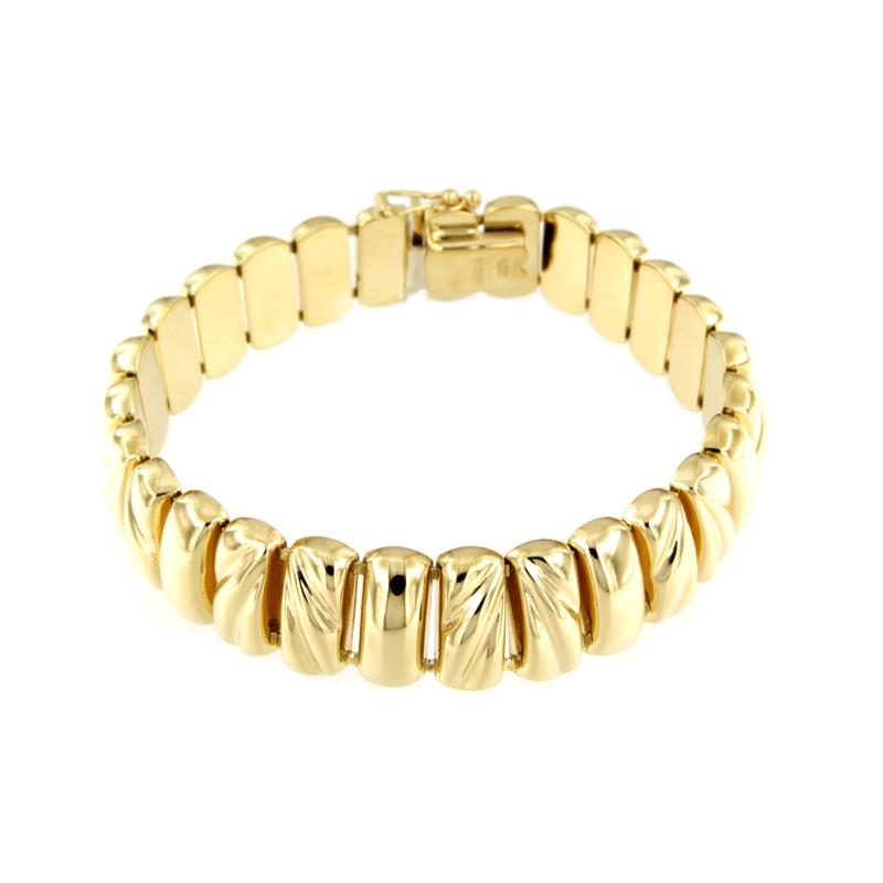 BRACCIALE ORO GIALLO 750/1000 SEMI-RIGIDO - CM. 18.5 - 