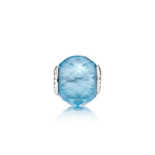 PANDORA - CHARM - ARGENTO 925/1000 - MOD. PETITE FACETS BLUE - PANDORA