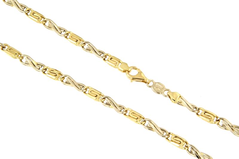 CATENA DUE ORI 750/1000 MAGLIA 1+1 - CM. 50 - 