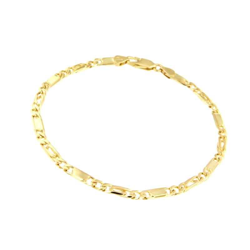 BRACCIALE ORO GIALLO 750/1000 MAGLIA 1+1 - CM. 21 - 
