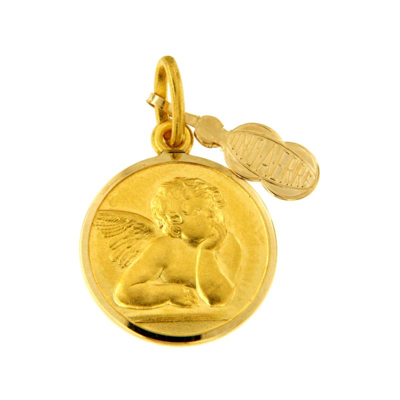 MEDAGLIETTA ORO GIALLO 750/1000 ANGIOLETTO - 