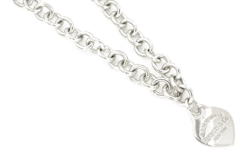 TIFFANY & CO - COLLANA - ARGENTO 925/1000 - MOD. HEART TAG - CM. 41 - TIFFANY & CO.