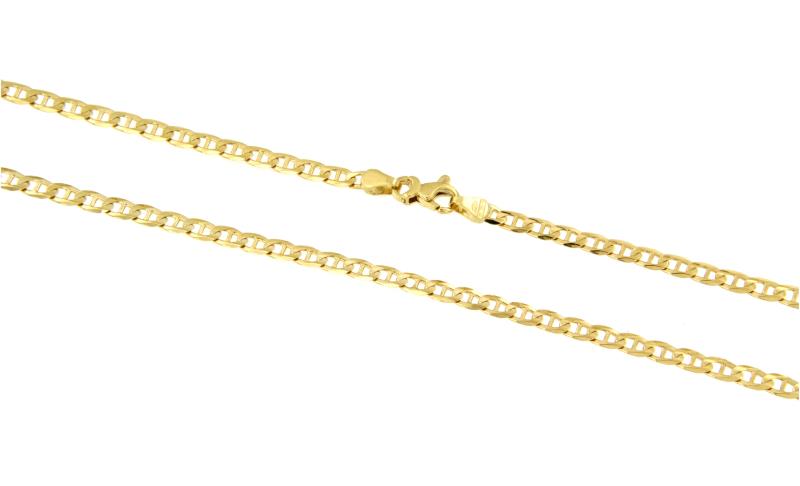 CATENA ORO GIALLO 750/1000 MAGLIA GRUMETTA CON TRAVERSINO - CM 50 - 