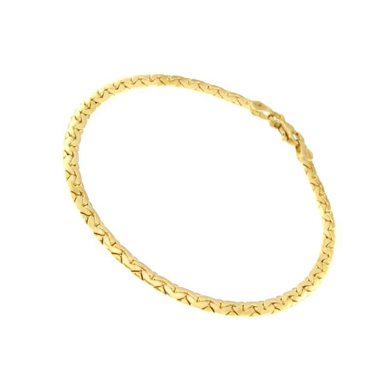 BRACCIALE ORO GIALLO 750/1000 MAGLIA TIPO GRUMETTA - CM. 21 - 