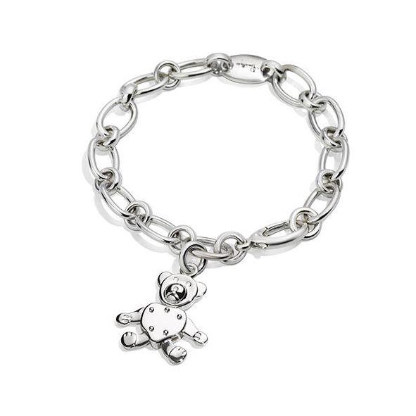 POMELLATO - BRACCIALE - ARGENTO 925/1000 - ORSETTO SNODATO PENDENTE - CM 18.5 - 