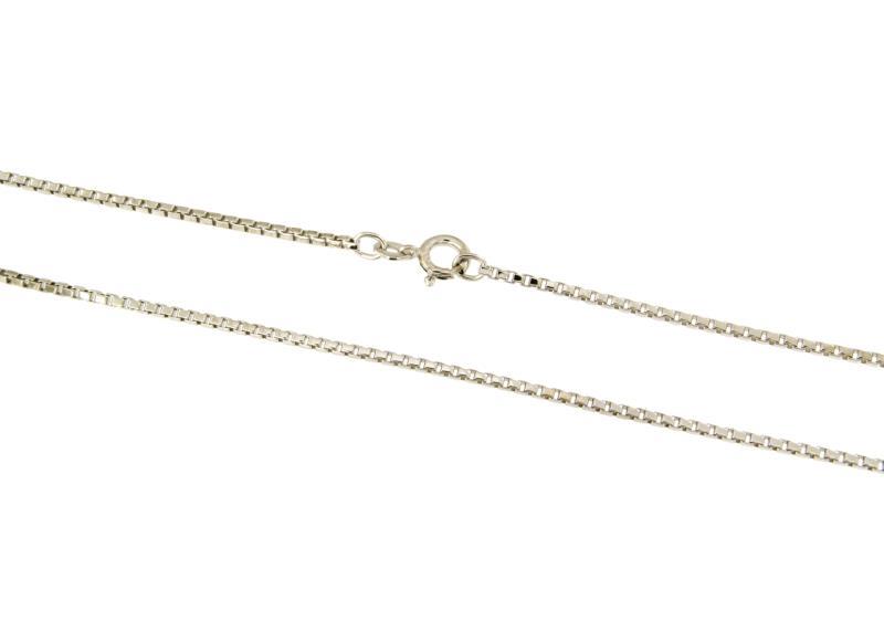 CATENINA ORO BIANCO 750/1000 MAGLIA VENETA - CM 60 - 