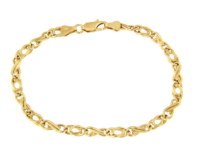 BRACCIALE ORO GIALLO 750/1000 MAGLIA 1+1 - CM 20 - 