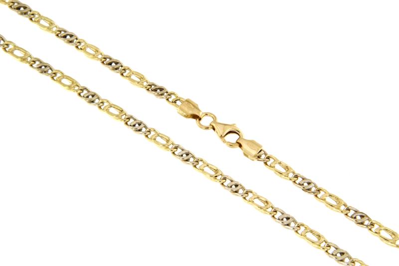 CATENA DUE ORI 750/1000 MAGLIA 1+1 - CM 50.5 - 