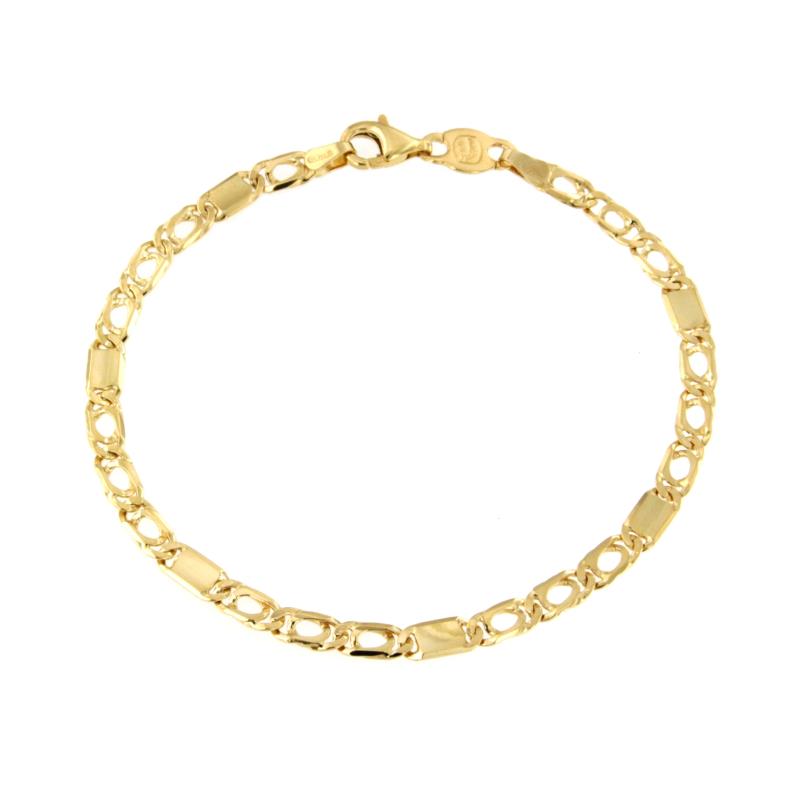 BRACCIALE ORO GIALLO 750/1000 MAGLIA 3+1 - CM. 20.5 - 