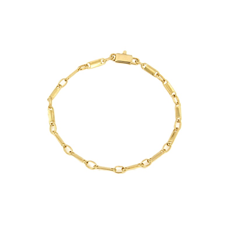 BRACCIALE ORO GIALLO 750/1000 MAGLIA 1+1 - CM. 20 - 
